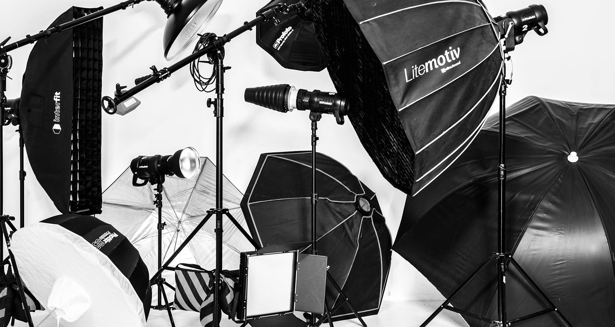 Lighting & grip equipment for hire at Hawkeye studio