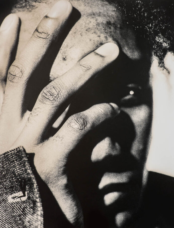 Black and white photography of Diego from 4 Hero. Early Drum & Bass pioneer