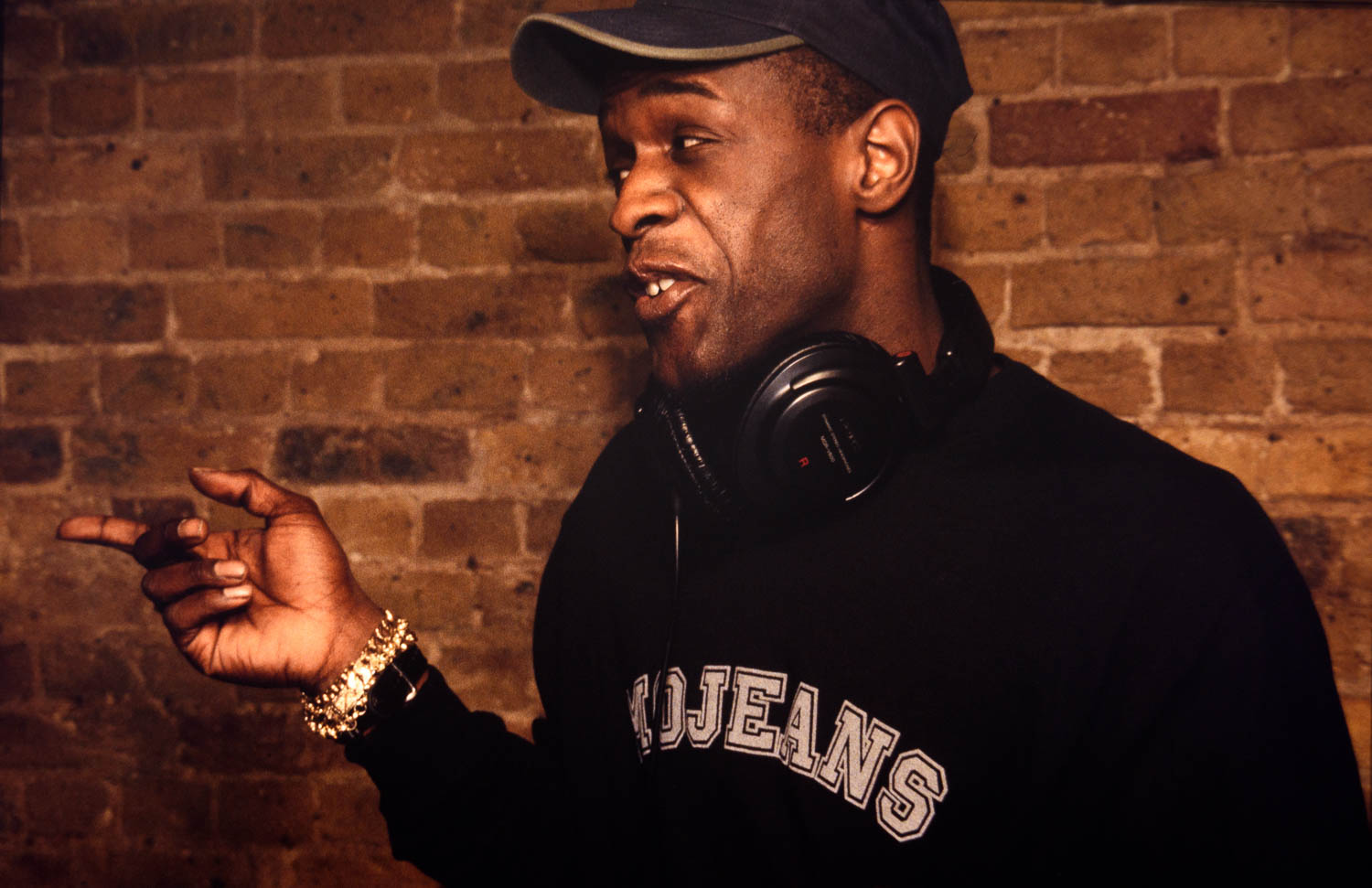 Drum and bass legend Fabio in club in the mid 1990's
